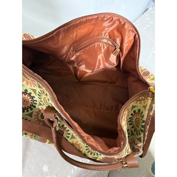 Adrienne Vittadini‎ Floral Tapestry Duffle Bag Travel Carry On - Picture 7 of 7